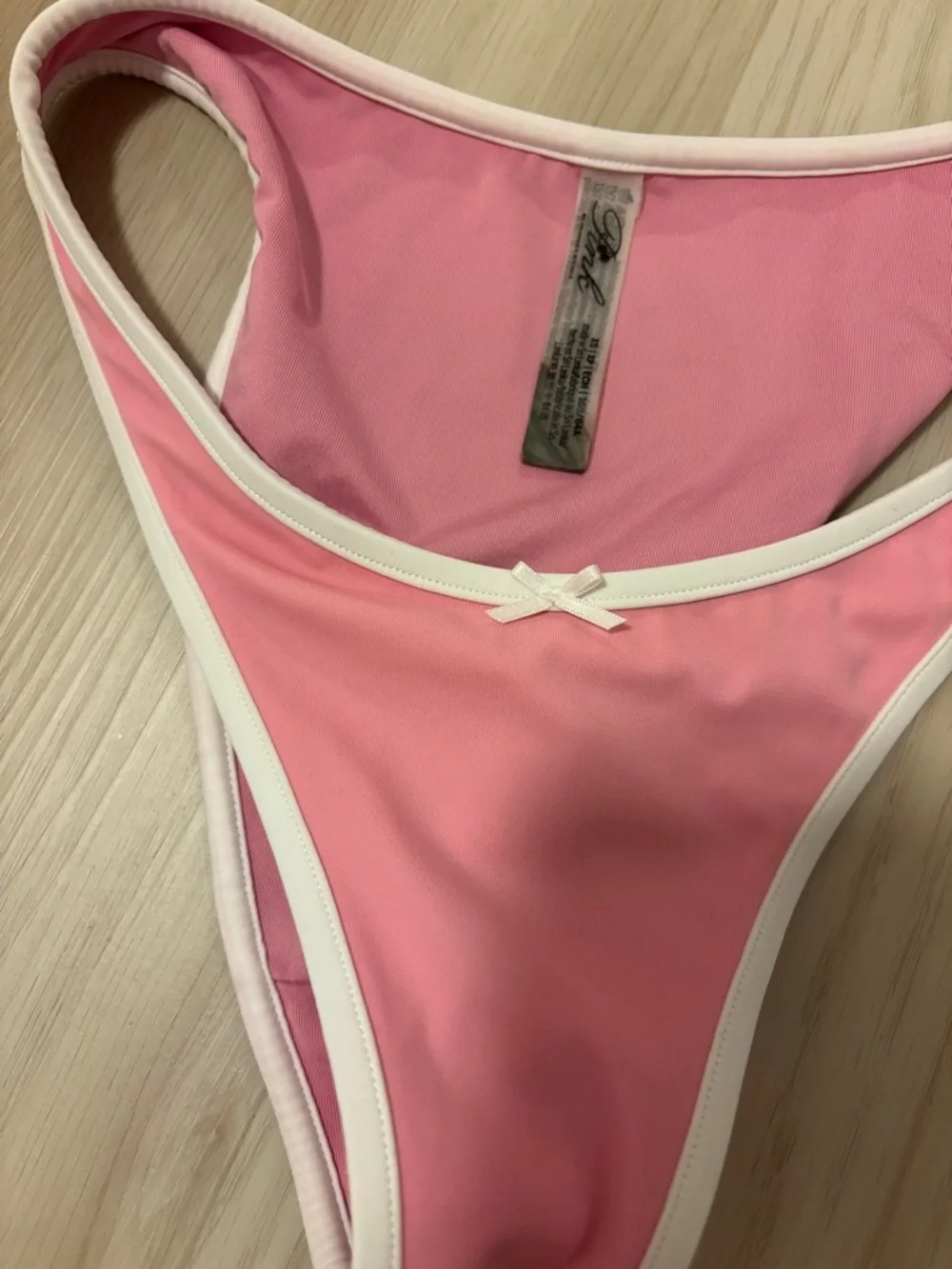 Frankie's Bikinis Pink Bikini Bottoms